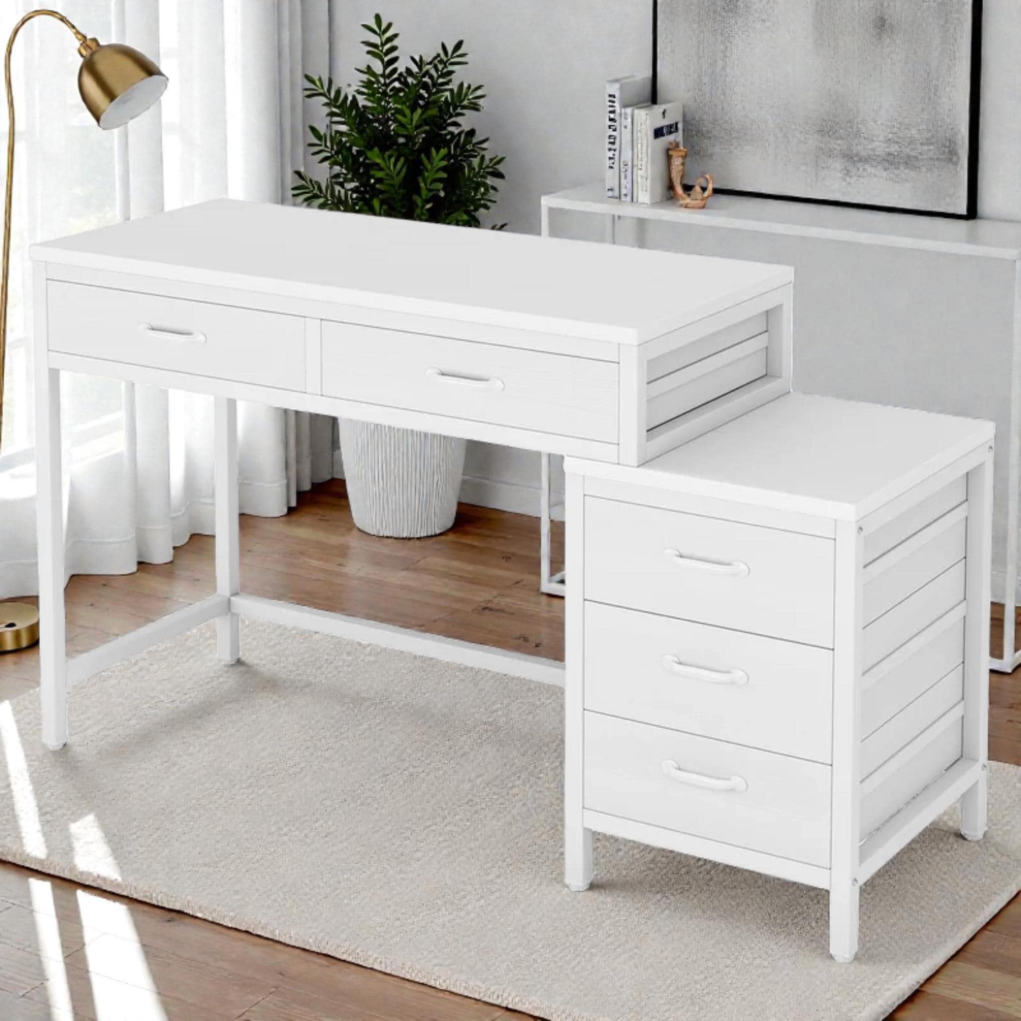 Multi Drawer Computer Desk 5-drawer Industrial Computer Desk - Etsy