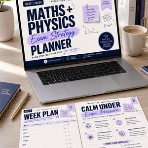 GCSE IGCSE Prüfungsplaner in Mathe und Physik, Digitaler Prüfungsplaner, Lernplaner, Past Paper Tracker, Fehlerlog, Studentenplaner