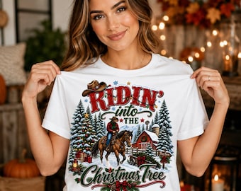 Western Christmas PNG, Cowgirl Christmas PNG, Cowboy Christmas PNG, Christmas Western Sublimation Design, Holiday Rodeo Christmas Clipart