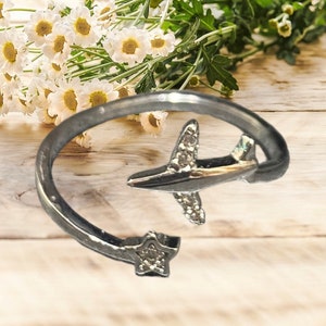 Cubic Zirconia Airplane Ring