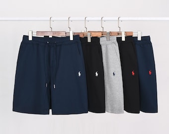 Pantaloncini classici in pile da uomo Polo Ralph Lauren - Blu navy con ricamo del pony