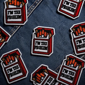 Fix The Problem Embroidered Iron On Patch Funny Meme Badge Jacket Backpack Applique