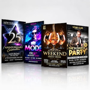 Custom Event Flyer Design | Modern Graphics, Print-Ready (Digital File)