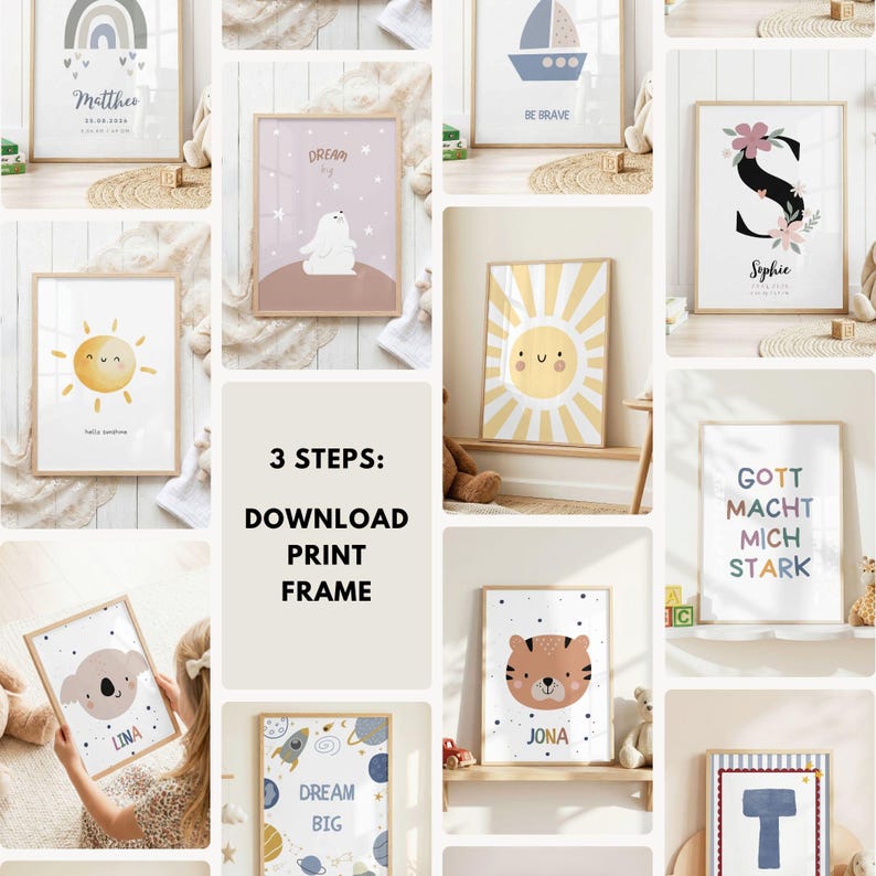 Poster Set, Hello Little Sunshine, Smiling Sun Nursery Print, Kids ...