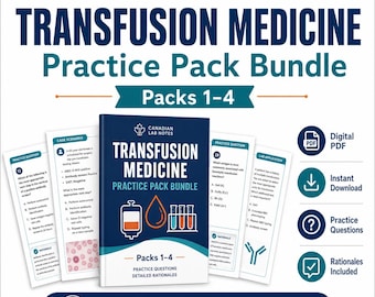 Transfusion Medicine Practice Pack Bundle