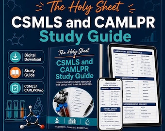 CSMLS and CAMLPR Study Guide