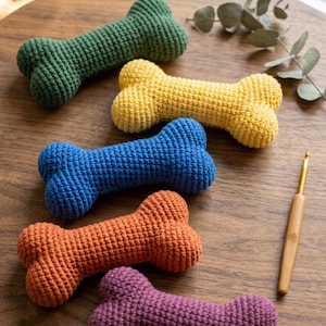 Hunde Spielzeug Häkelmuster PDF Amigurumi Knochen Anleitung DIY Puppy Kauspielzeug Geschenk Digitaler Download Schritt für Schritt Häkelanleitung für Anfänger