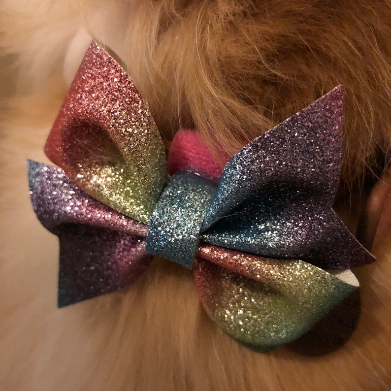 Halloween Pet Bow Floral Spider Web 3.5 Faux Leather Dog Cat Neckware Collar Attachment Pinwheel Style