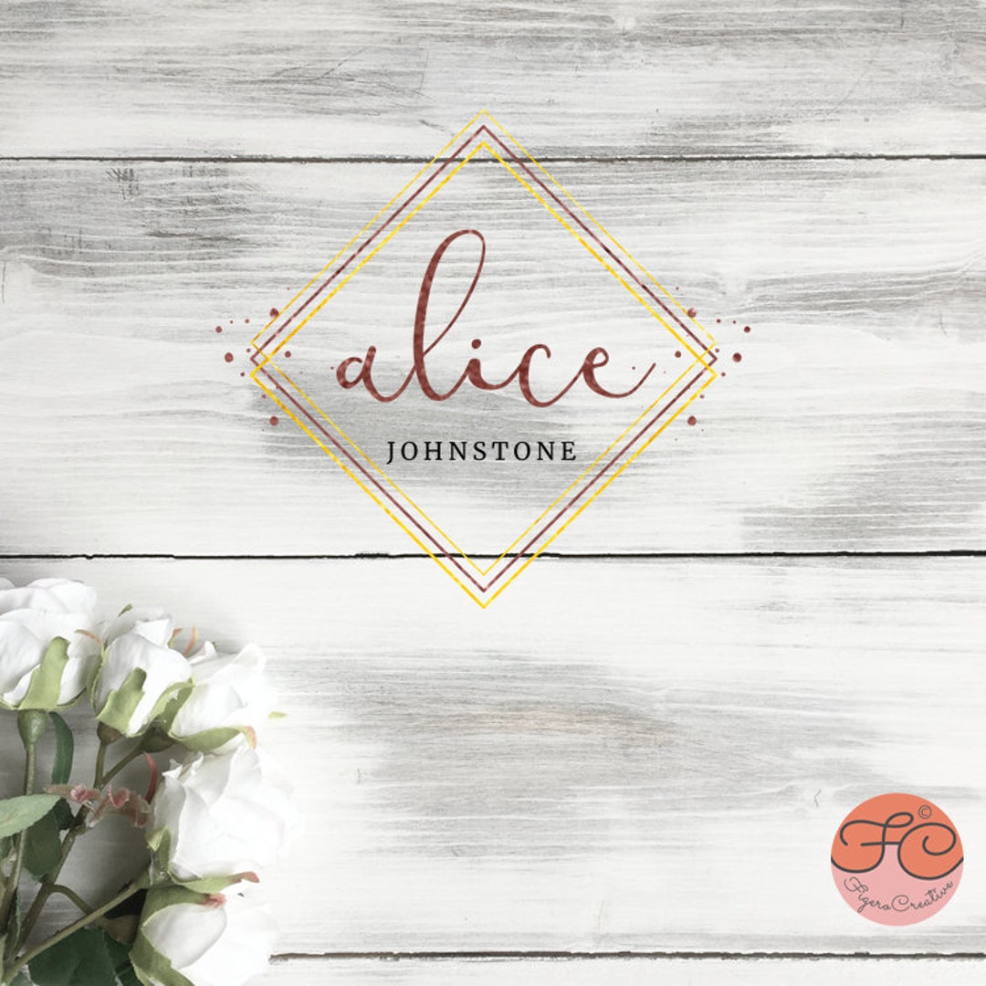 Pink & Green Logologo Designpremade Logologo Design Etsy