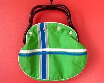 1970's Vintage "Effortless Appeal" Green Button Bag/Clutch