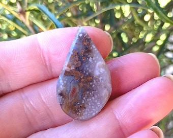 Kentucky agate preform cabochon - teardrop preform