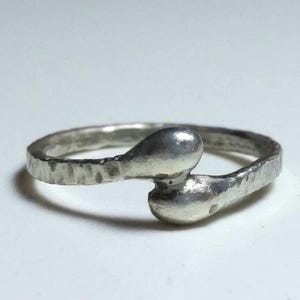 Size 4.5 silver ring, silver toe ring, pinky ring, argentium silver ring