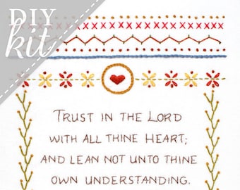 Trust in the Lord - Complete Embroidery KIT