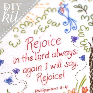 Rejoice in the Lord - Complete Embroidery KIT