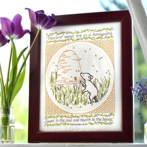 Pleasant Words - 100% Cotton Embroidery Pattern