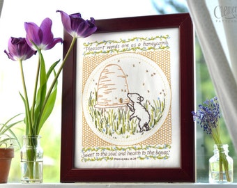 Pleasant Words - 100% Cotton Embroidery Pattern