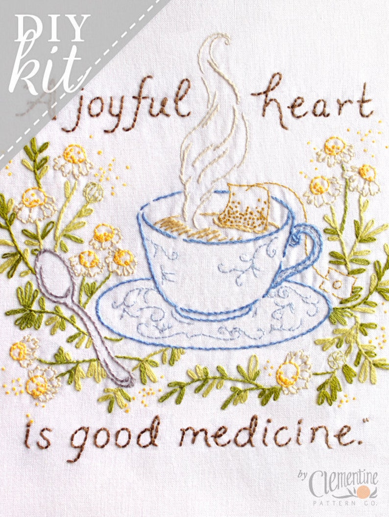 A Joyful Heart Complete Embroidery KIT image 1