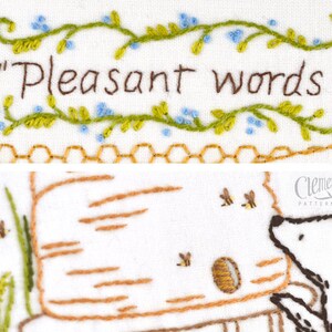 Pleasant Words 100% Cotton Embroidery Pattern image 3