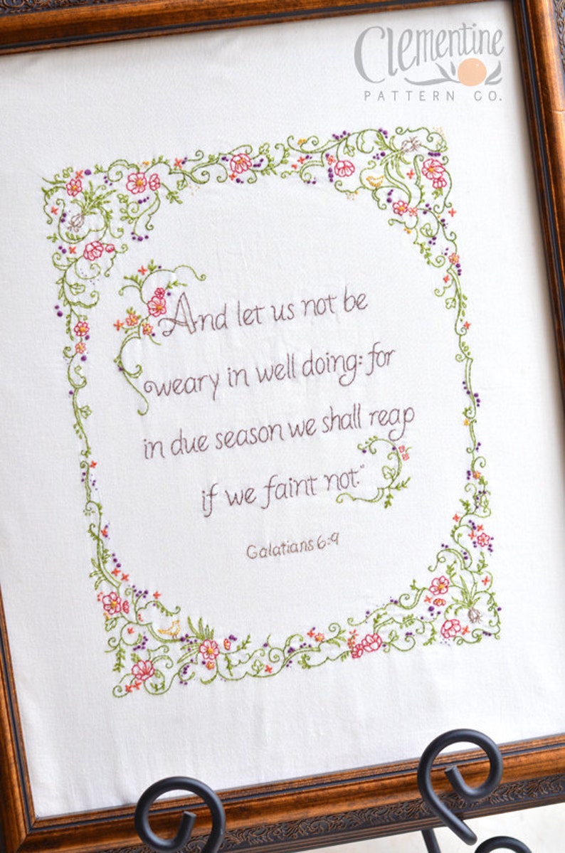 We Shall Reap Sampler 100% Cotton Embroidery Pattern image 3