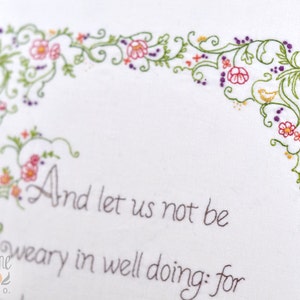 We Shall Reap Sampler 100% Cotton Embroidery Pattern image 4