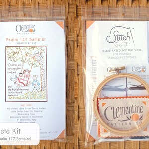 Give Thanks Autumn Complete Embroidery KIT Thanksgiving image 5