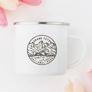 Grand Teton National Park Tasse, Camp Tasse Geschenk für Wanderer, Edelstahlrand