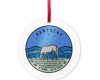 Kentucky Ornament, State Keepsake, Holiday Gift