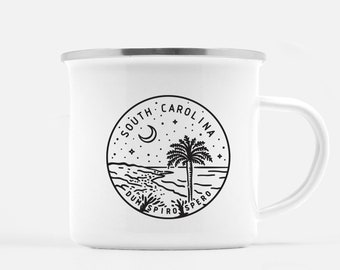 South Carolina Mug Camping Gift for Hiker, Home State Camp Cup