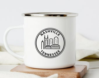 Tazza Nashville, tazza da caffè con skyline della città, regalo Tennessee