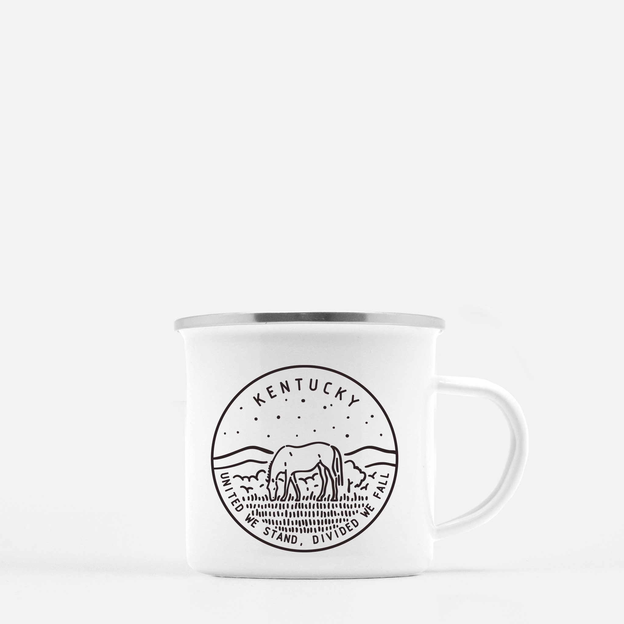 Kentucky Camp Cup Coffee Mug Outdoorsman Gift for Hiker State Etsy