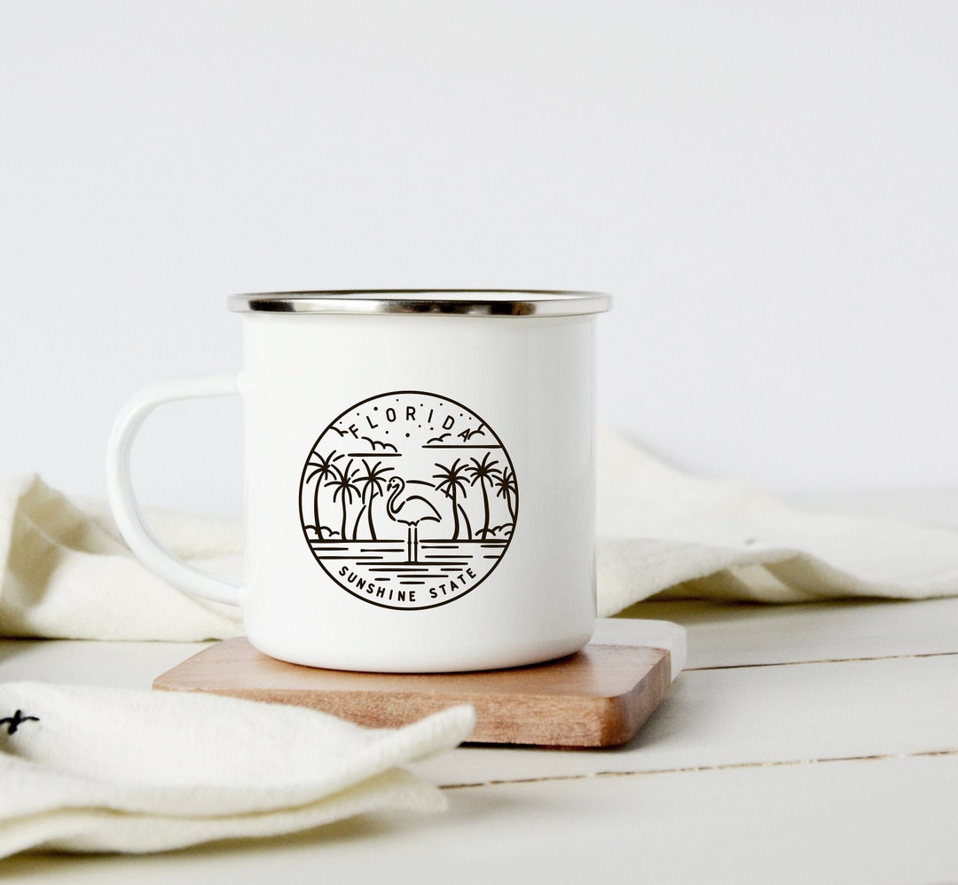 Florida Camp Mug Coffee Cup Outdoorsman Gift for Hiker Beach Etsy