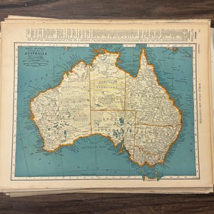 1902年製アジア古地図 - 中央アジア - シベリア - 古地図アジア