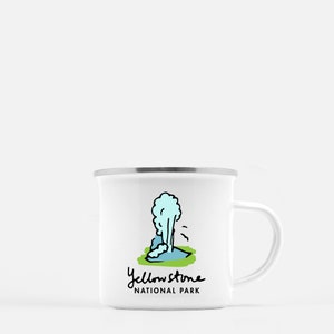 Yellowstone National Park Mug, Old Faithful Camping Coffee Cup Gift for Hiker image 3