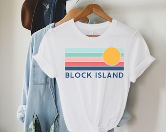 Block Island Shirt, Rhode Island Tee, Adult Sizes in many colors