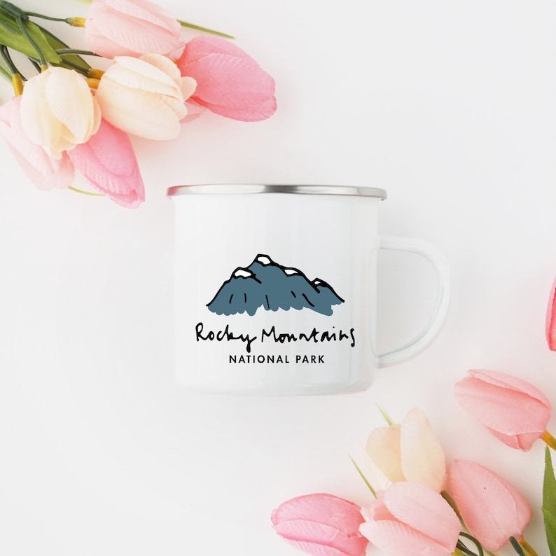 Rocky Mountain Mug National Park Colorado Gifts Camp Coffee Etsy