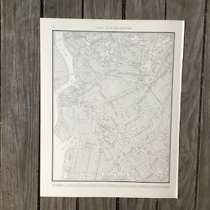 Vintage Brooklyn Map von 1939, New York City Atlas Seite
