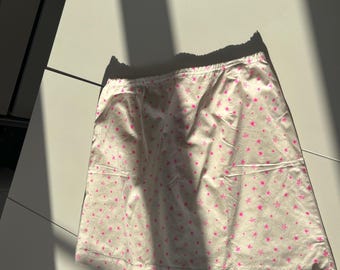 Gonna Estiva Handmade Stelle Rosa