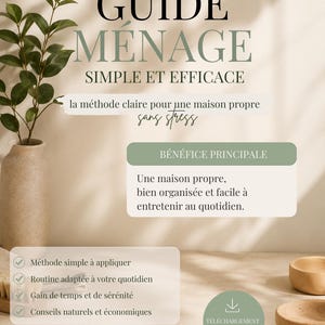 Guia de Limpeza Simples e Eficaz | Planejador de Limpeza em PDF para Imprimir | Rotina de Limpeza | Lista de Verificação para Limpeza Doméstica | Organização da Casa