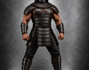 Armadura medieval vikinga laminar hecha a mano con casco – Armadura de acero de guerrero para LARP, cosplay y recreación histórica, disfraz de Halloween