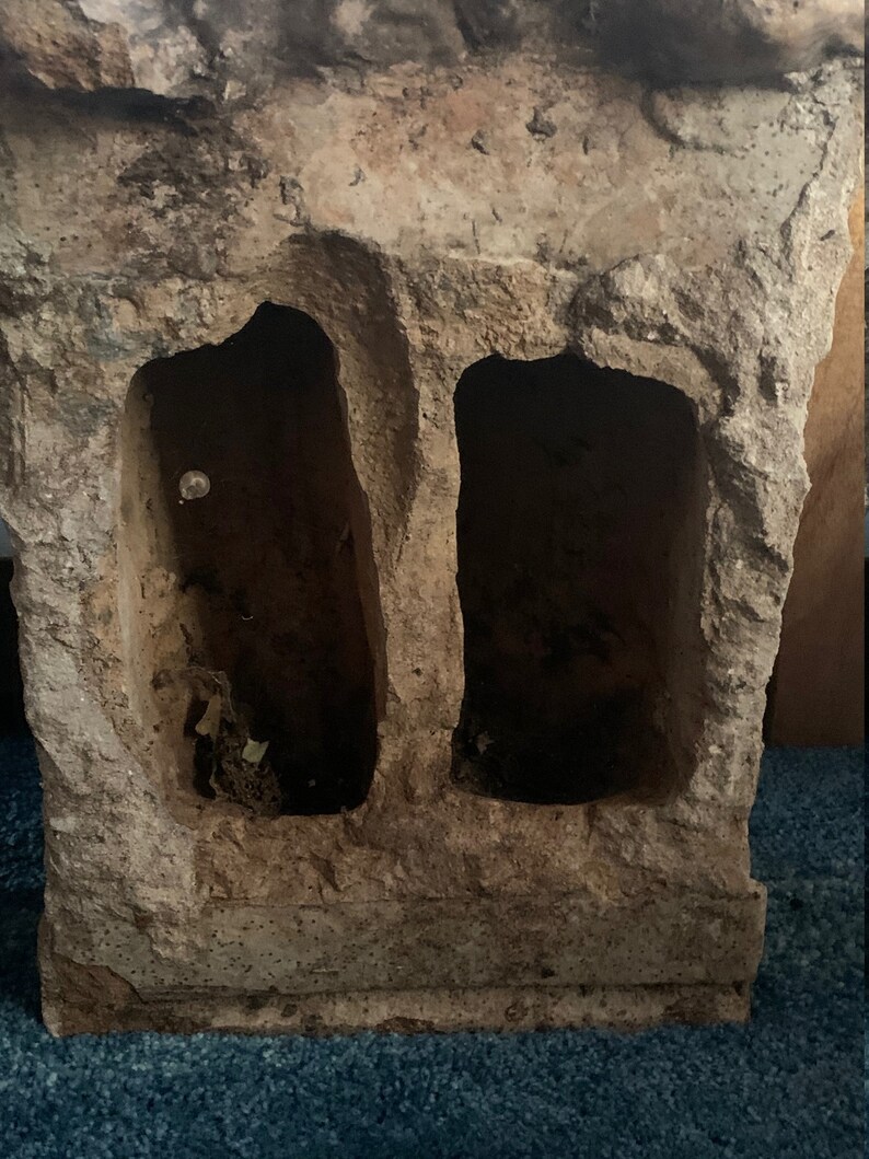 Pair Terracotta Architectural Planter Wall Art Garden Stone | Etsy