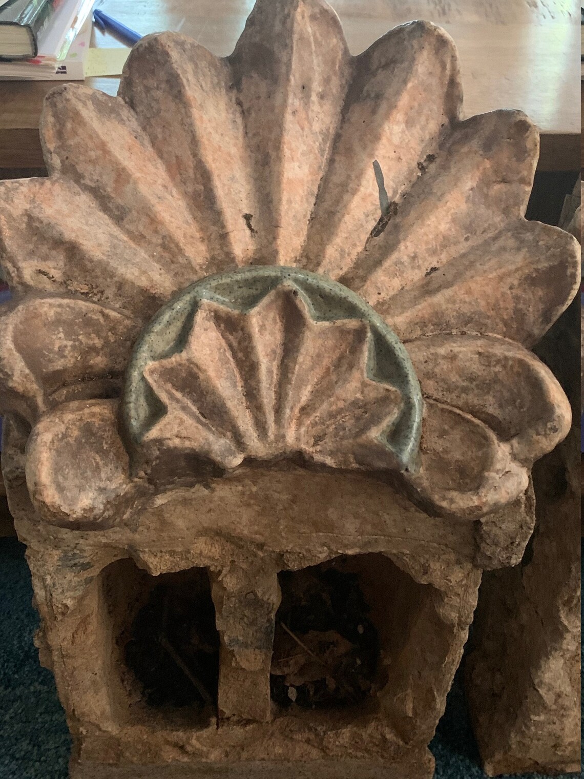 Pair Terracotta Architectural Planter Wall Art Garden Stone | Etsy