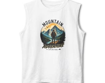 Mountain Adventure Graphic Tanktop | Vintage Camper Hiking Outdoors