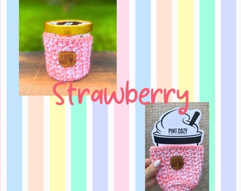 Handmade Eis Pint Gemütlich | Gehäkelter Eis Halter | Eis Zubehör | Pint Sleeve Isolator | Gemütliche Geschenke