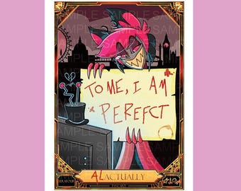 Alastor Human Hazbin Hotel - Card Fanmade !! - Etsy