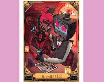 Alastor Human Hazbin Hotel - Card Fanmade !! - Etsy UK