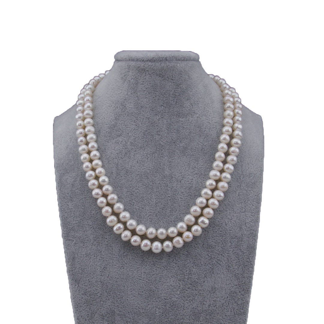 Collana A Due Fili Con Perle D’acqua Dolce A Amazzonite - Gioielli Santori - Creazioni D'Eccezione - Foto 4