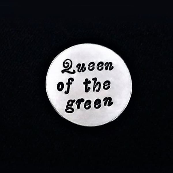 Golf Ball Marker personalized Golf Marker, Queen of the green gift for her, golfing sister, wife gift engraved gift, golfist accessories