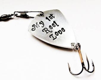 Personalized Fishing Lure Father of the Bride Dad Fishing Unique Gift for Father My First Reel Love Personalized Daddy Gift 1st reel love