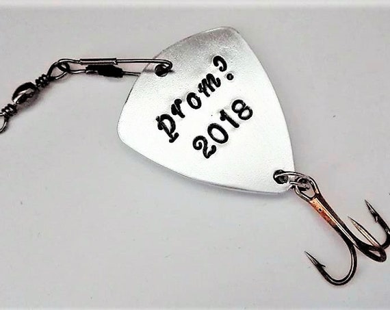 Be my catch to prom, personalized fishing lure boyfriend gift for him fisherman gift for man prom proposal promposal high school prom hook