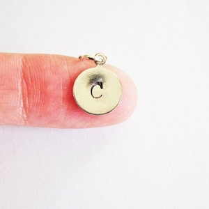 Add initial, personalized initial, additional silver initial, extra initial, initial necklace bracelet, personalized jewelry, hand stamped 1